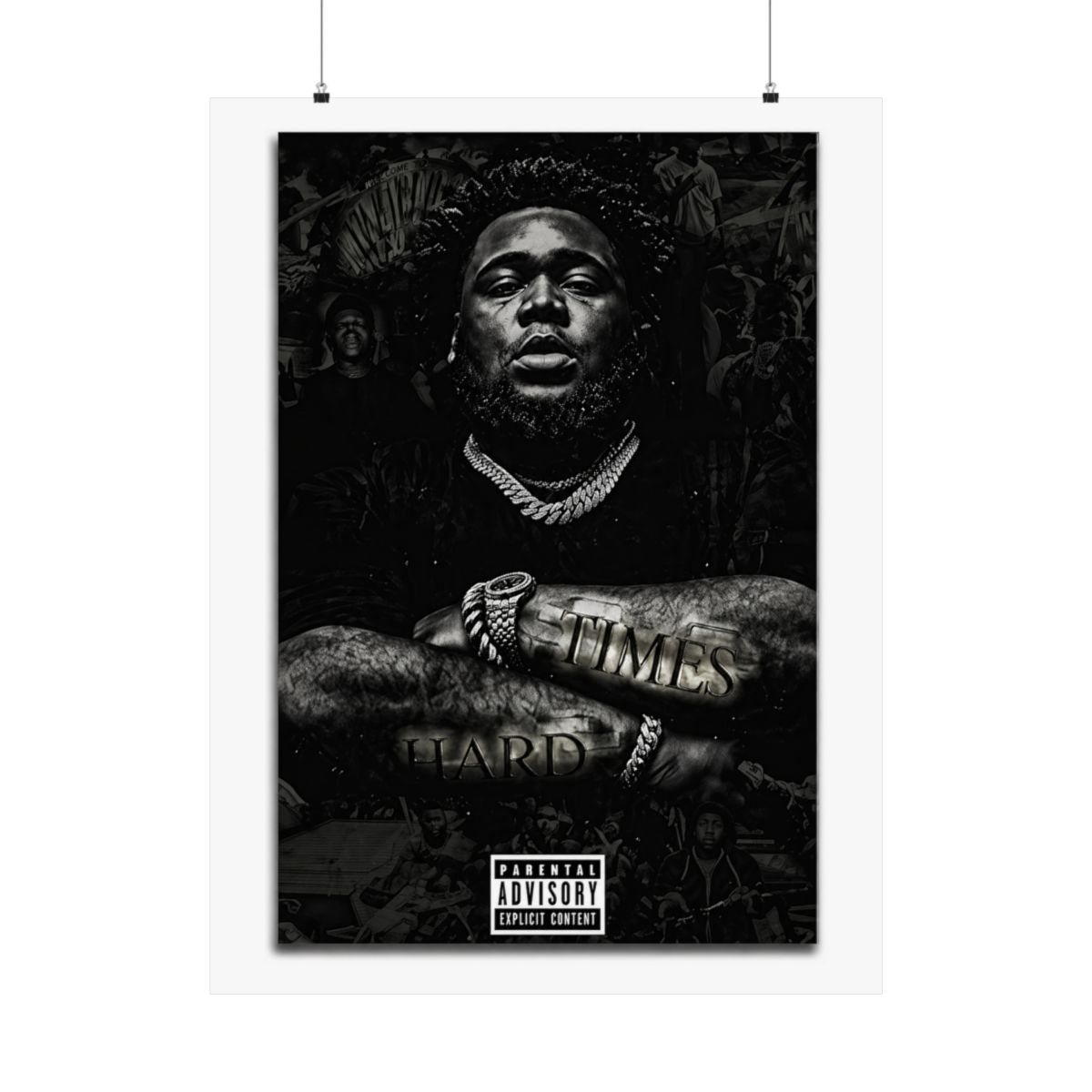 VCLUST Rod Wave Poster Music Album Poster Art Decor Painting Aesthetic Wall Art Posters for Bedroom Decor 12x18inch(30x45cm) 3 - alternate angle 4, merchandise